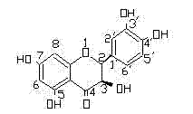 Method for extracting dihydroquercetin from root of dahurian larch