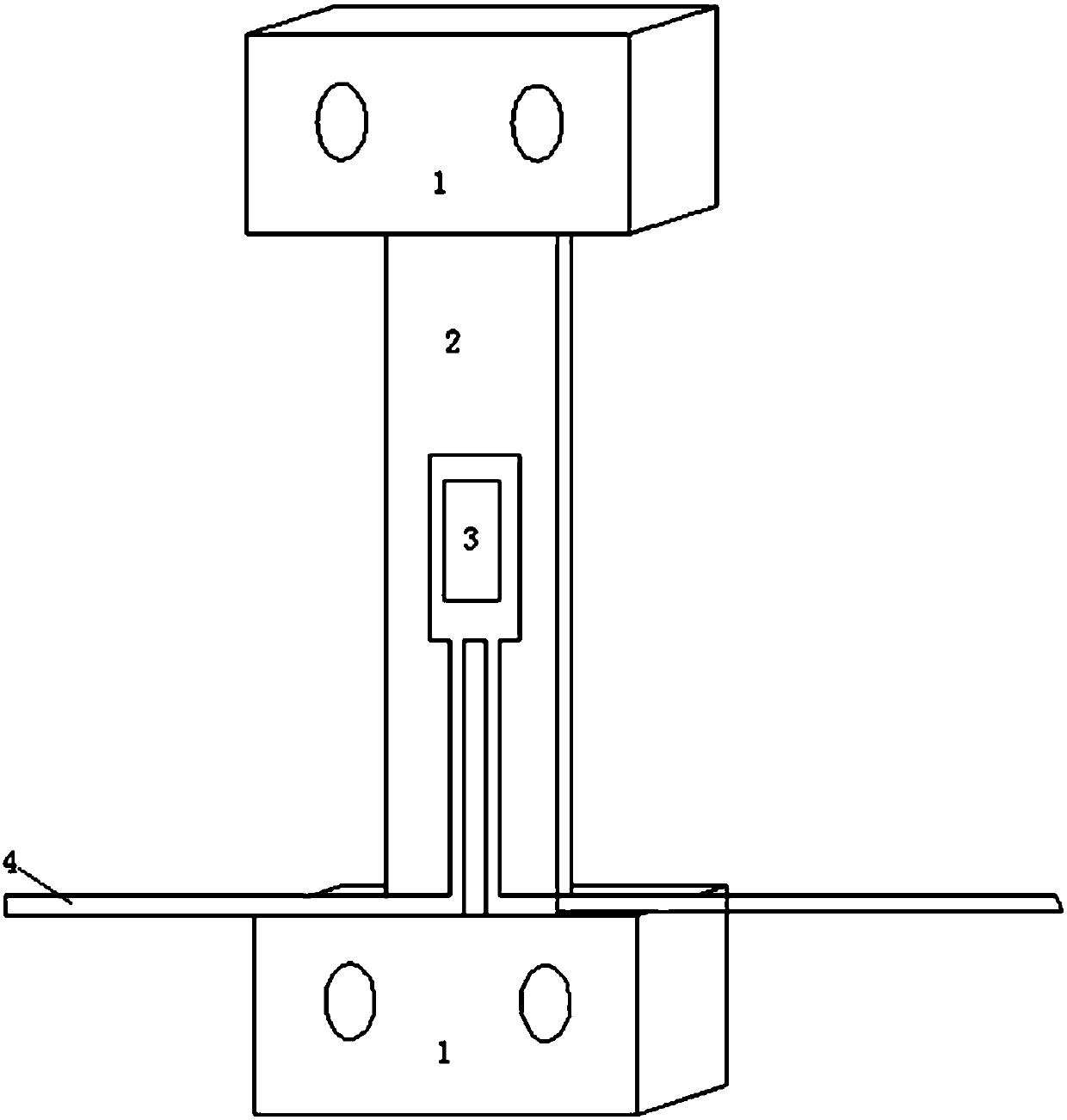 Resistance strain type displacement meter and manufacturing method thereof