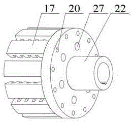 Overload protecting device for transmission element of cutting part of coal mining machine