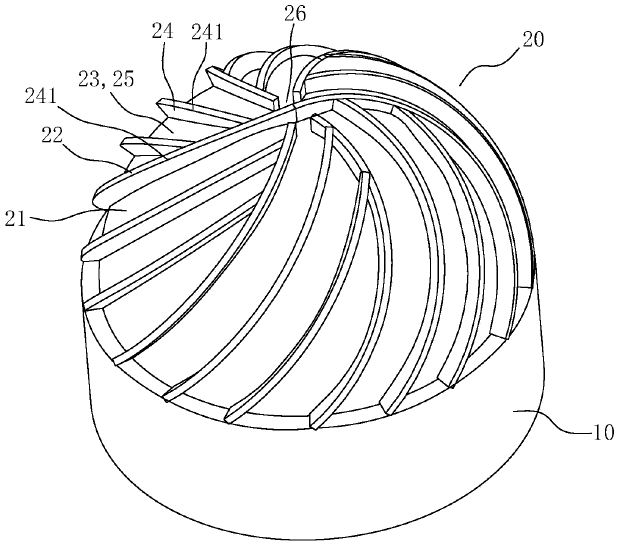 Cutter and tool bit structure thereof