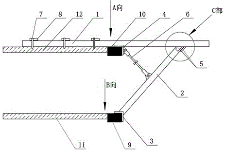 Formwork with high cantilever structure and construction method thereof