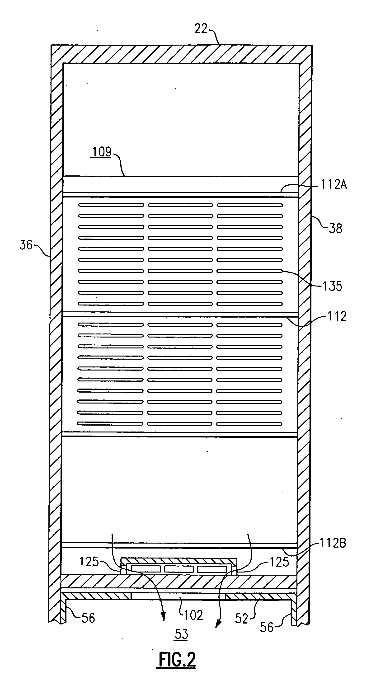 Bottom deck assembly for refrigerated merchandiser