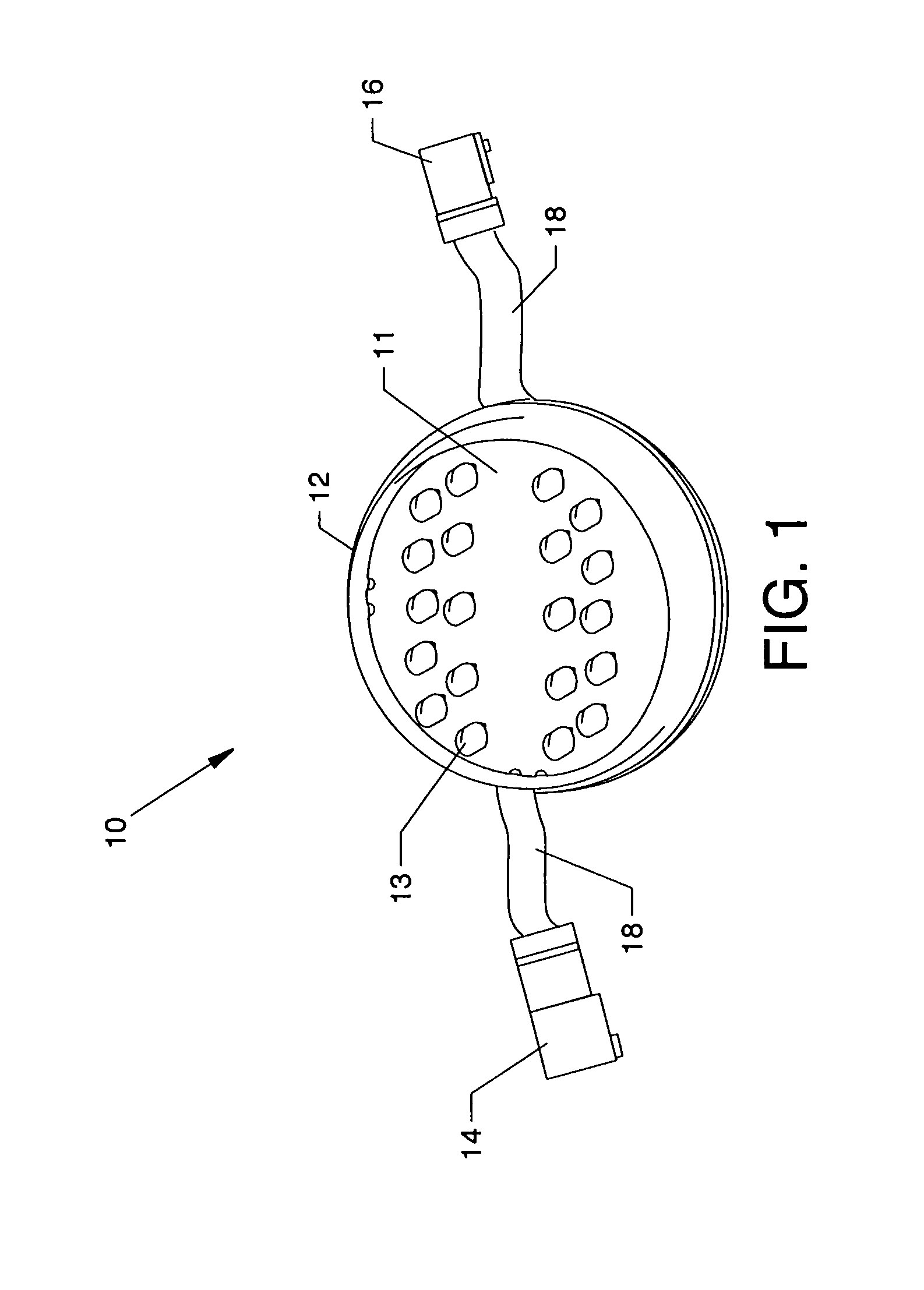 Flexible pixel element and signal distribution means