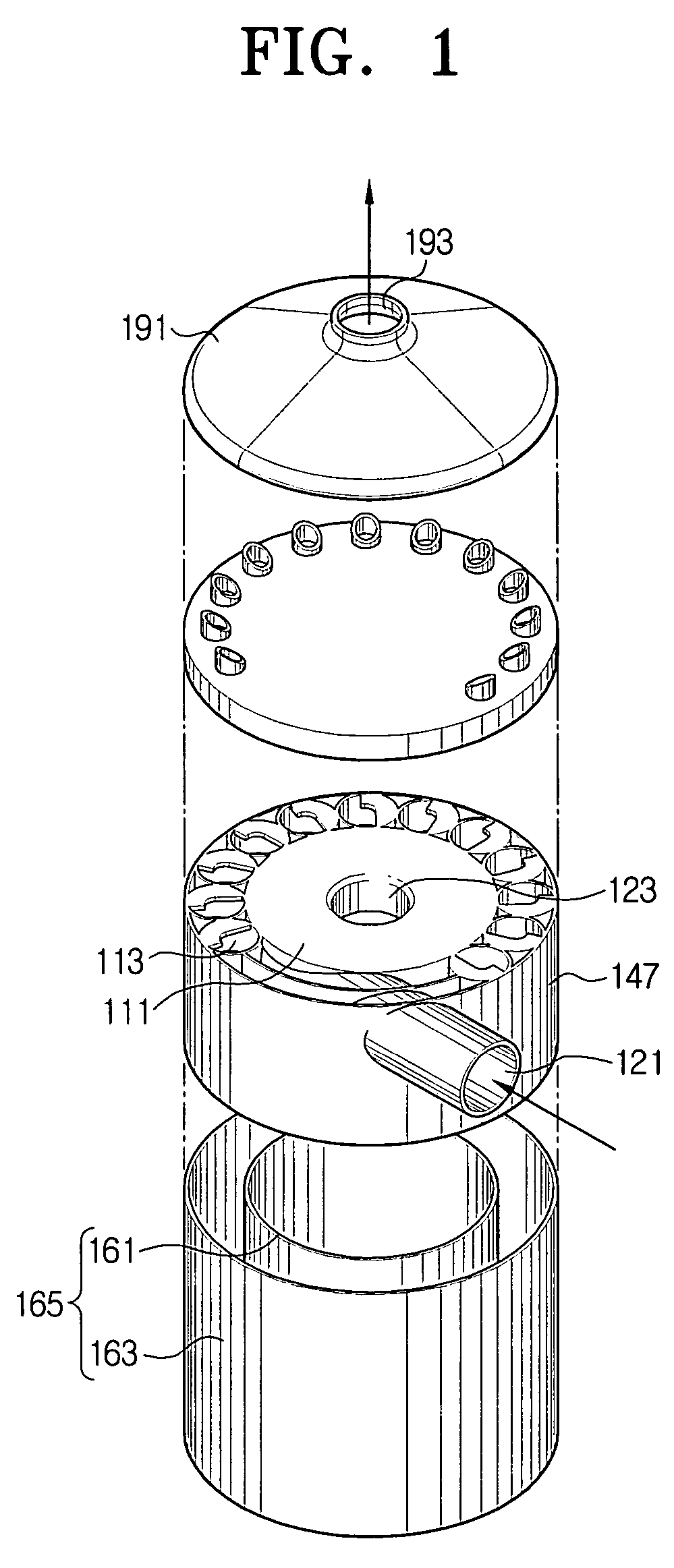 Cyclone dust separating apparatus and vacuum cleaner having the same