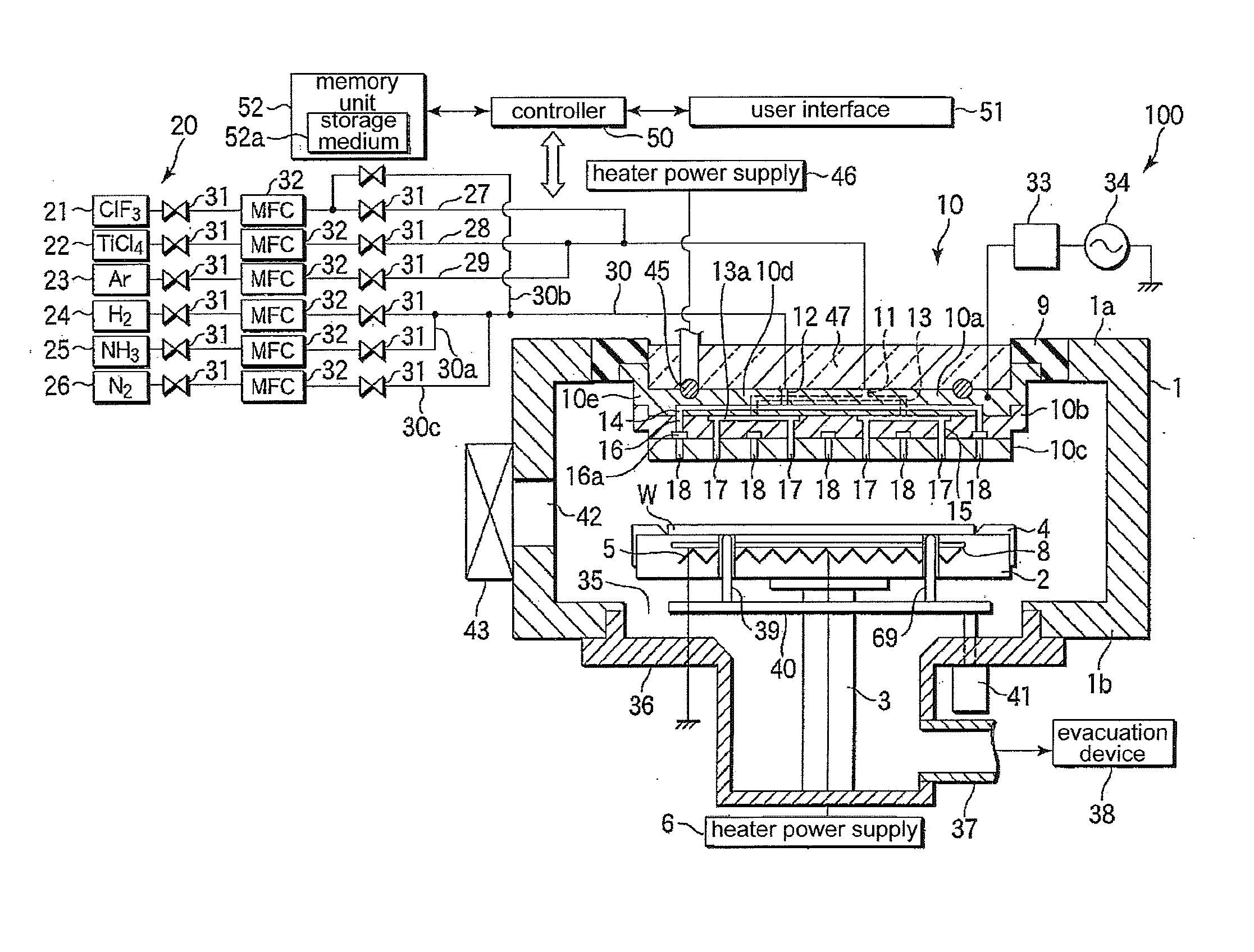 Method of depositing metallic film and memory medium