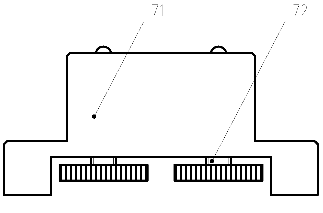 Device and method for detecting static azimuth misalignment angle of precision centrifuge