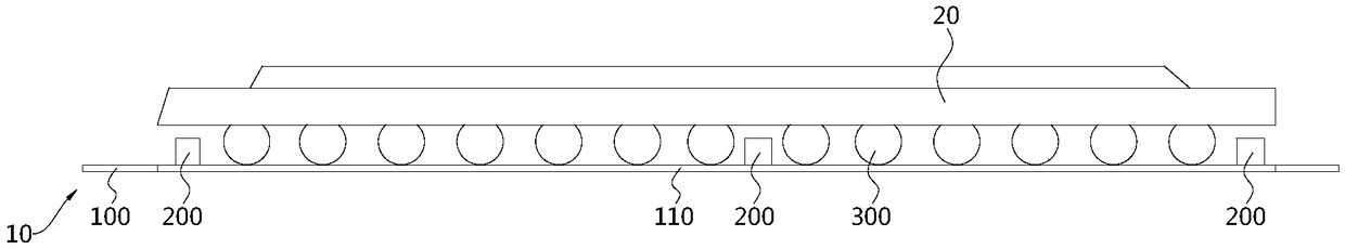 Printed circuit board, electronic device and production process thereof