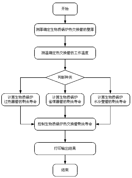 Apparatus and method for evaluating the life of heat exchange tubes of biomass fuel boilers