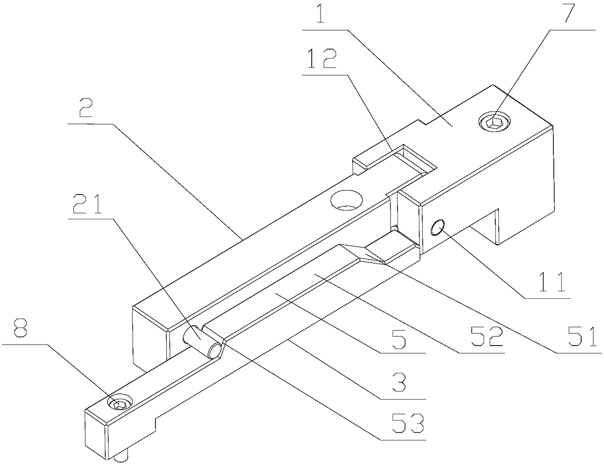 High temperature mold locking device and operation method