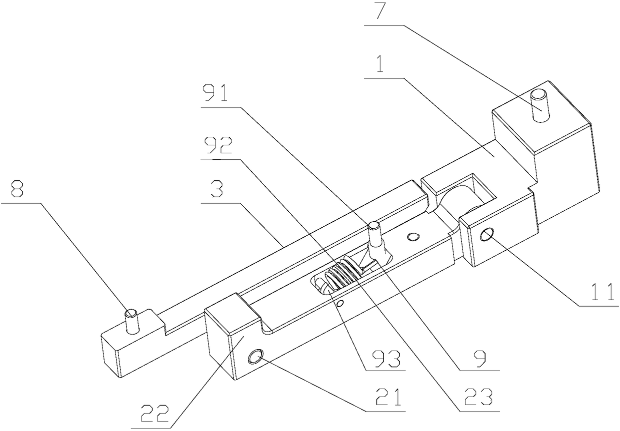 High temperature mold locking device and operation method