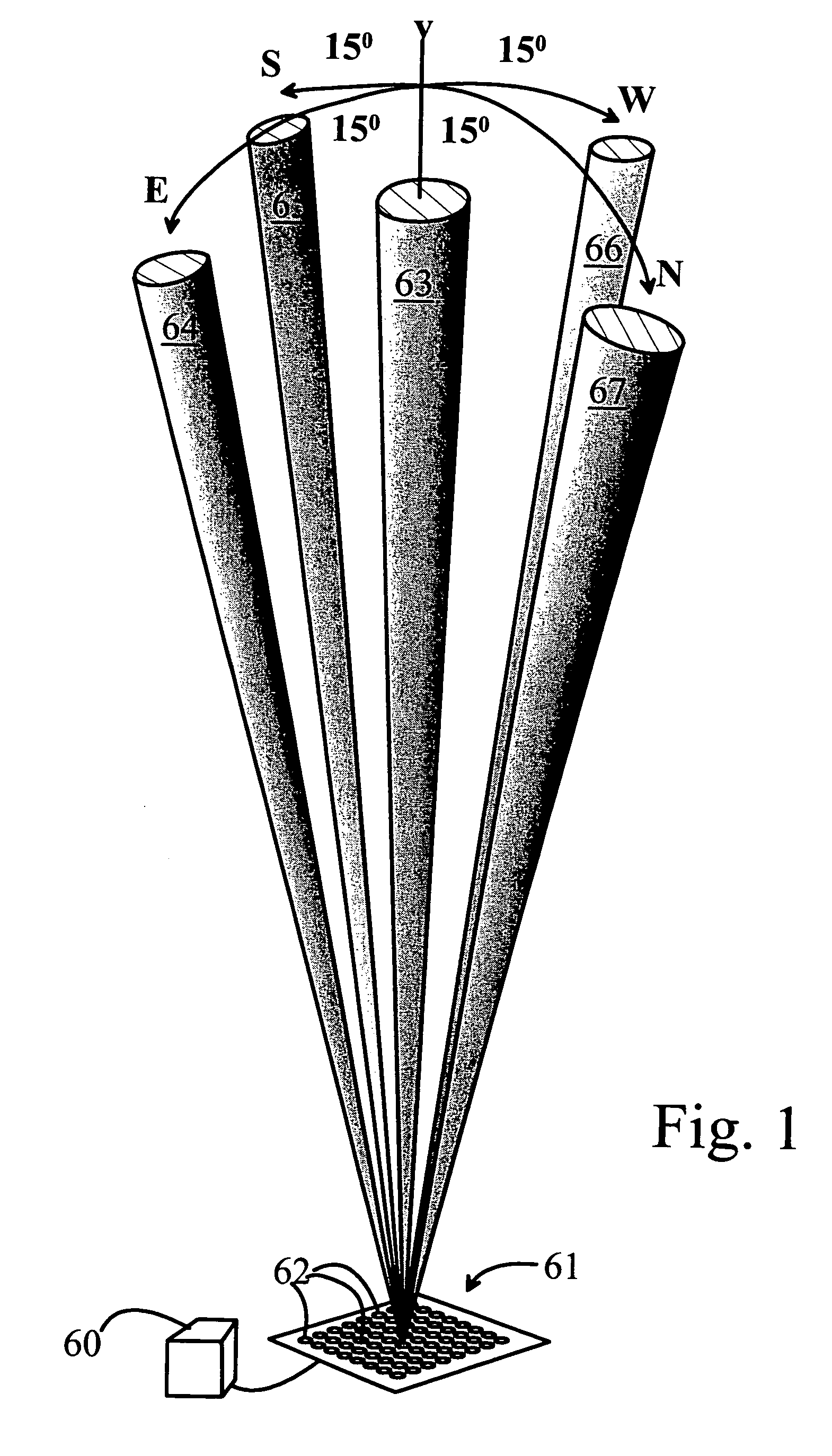 Method and apparatus for pointing the beam of a wind profiler