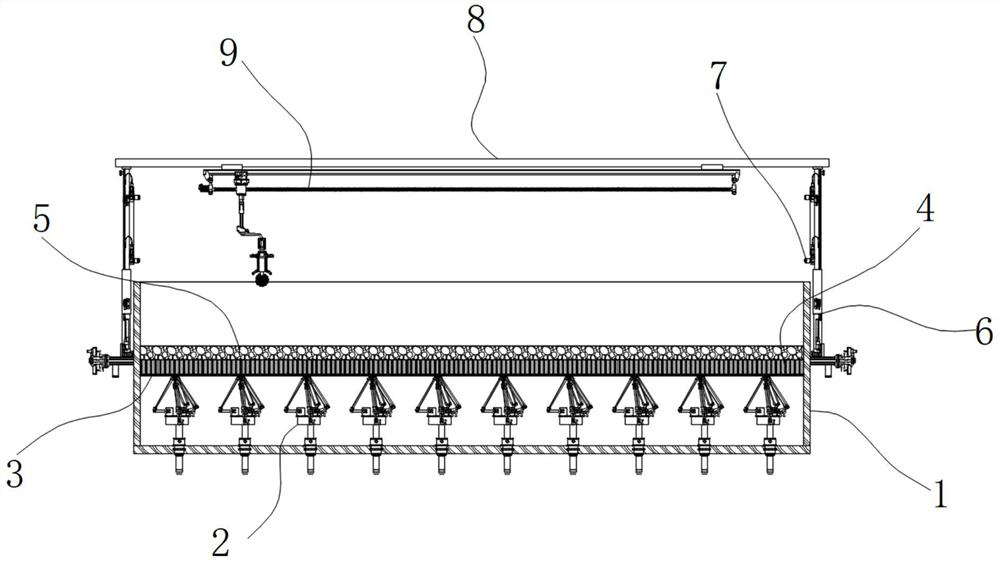 Quantitative simulation device for lake level recovery