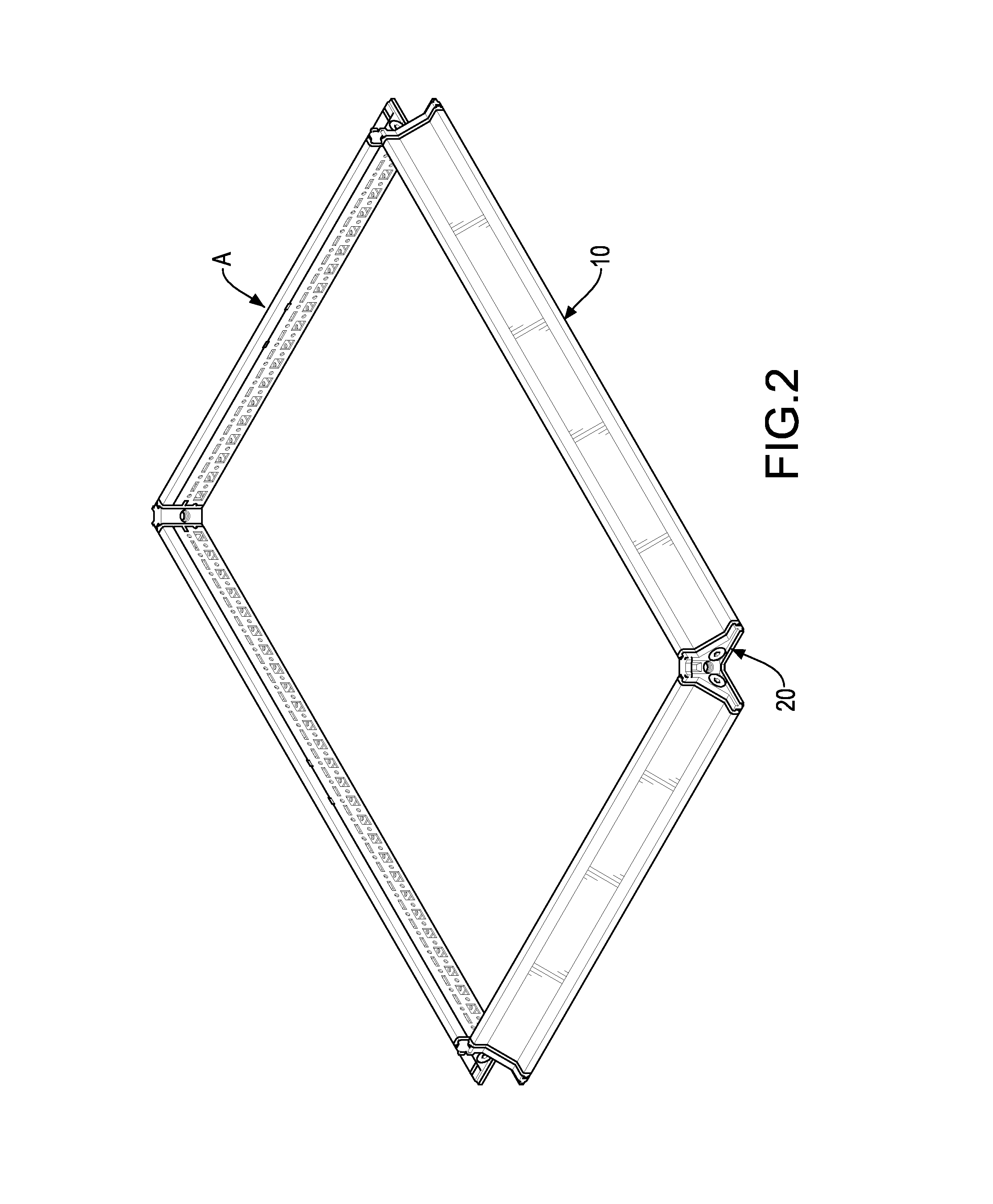 Combined frame for an electromechanical box