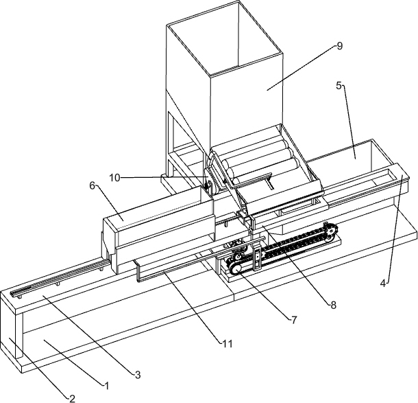 Automatic roast sausage stringing equipment