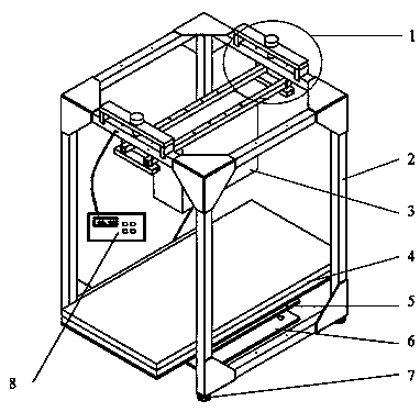 Calibration device for road section flaw detection and structural layer thickness ground penetrating radar