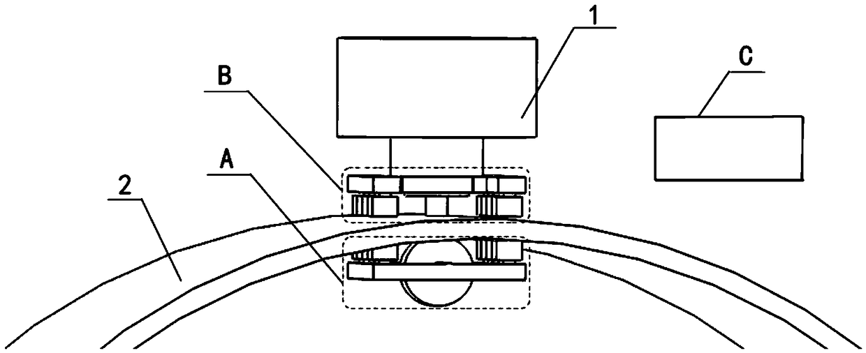 Method and device for realizing flexible inner support of friction stir welding by using electromagnetic technology