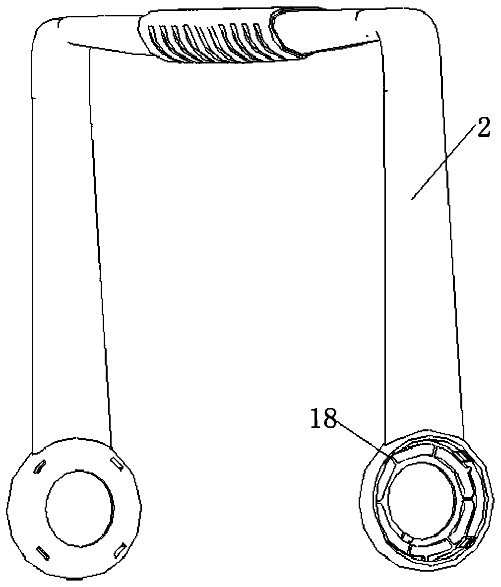 Handle structure for portable instrument, portable instrument and application method thereof