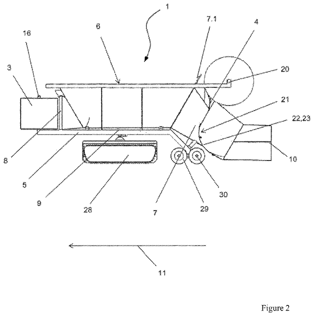 Device for producing a tubular container