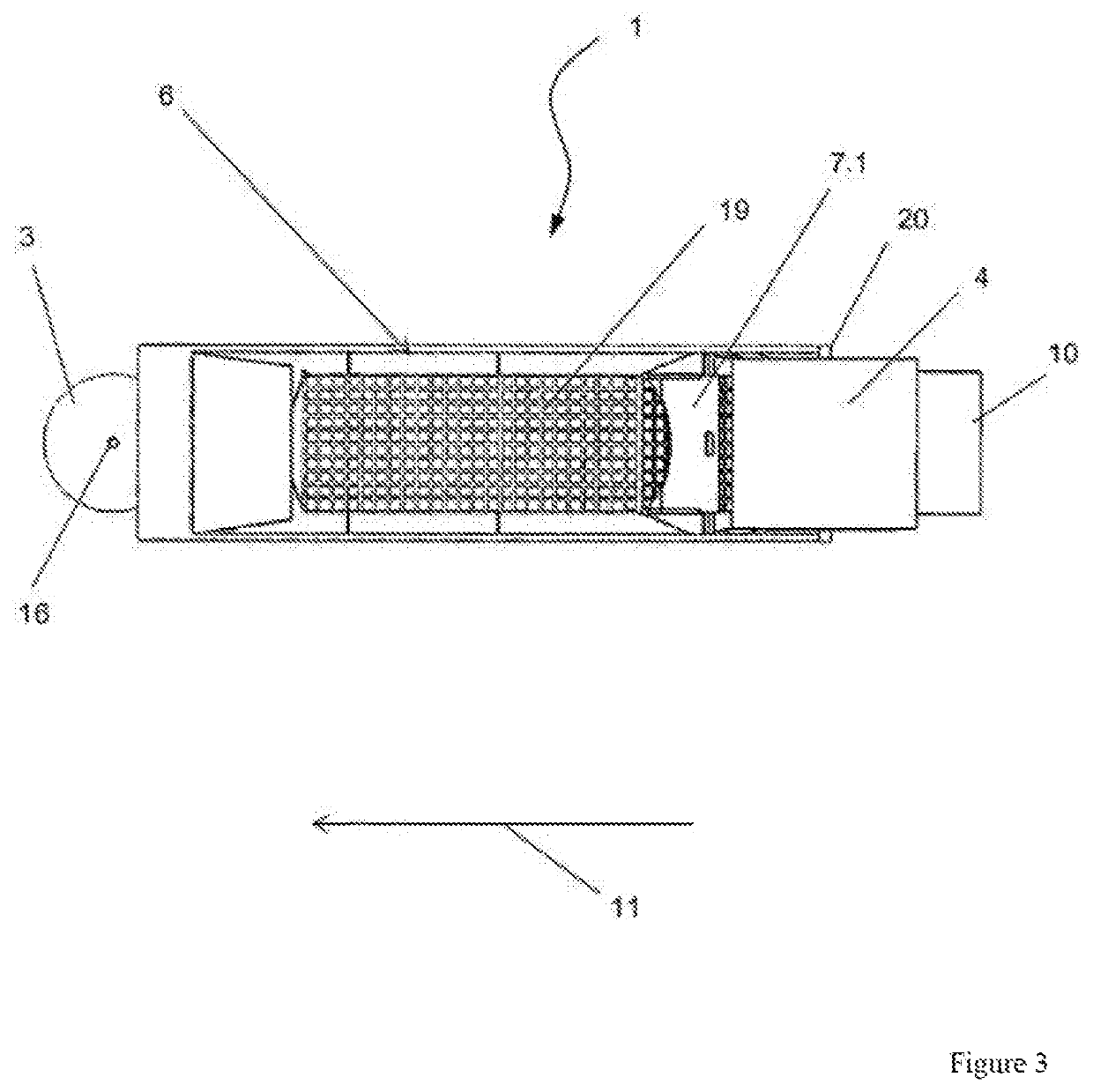 Device for producing a tubular container