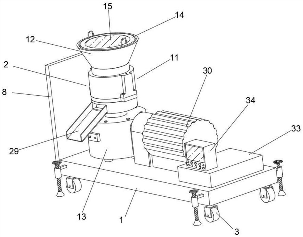 Granulator for dust pollution prevention coating material