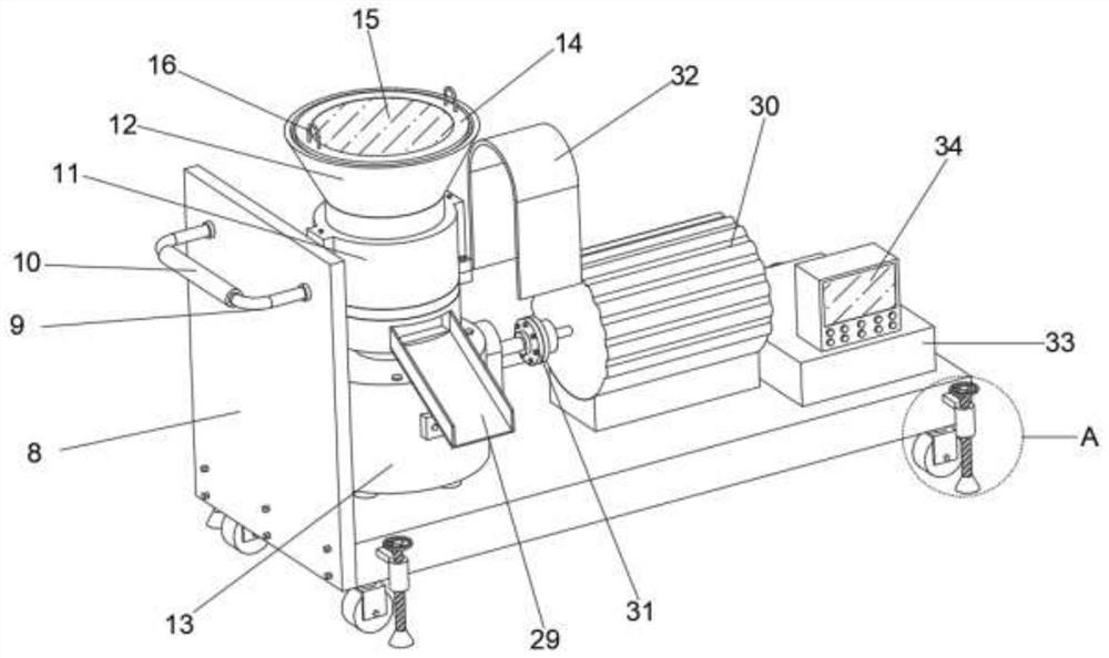 Granulator for dust pollution prevention coating material