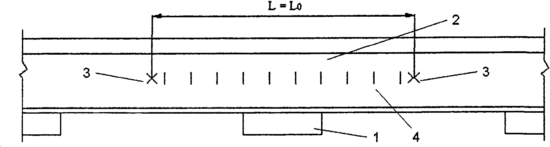 Wheel-rail vertical force continuous measurement method and device based on rail strain