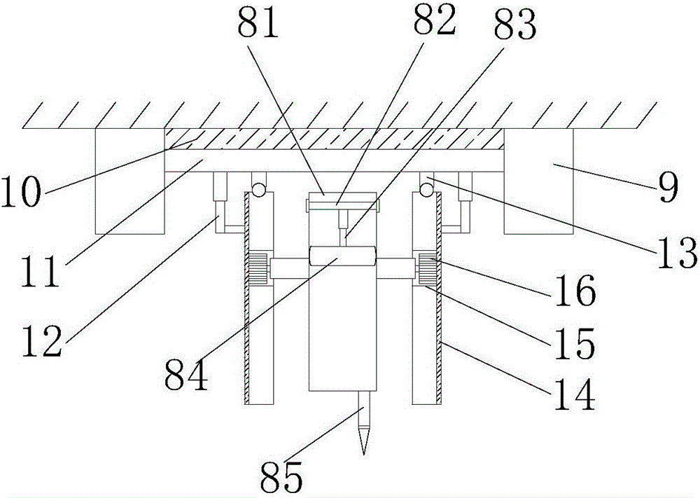 Concealed blood collection device used in blood cell analyzer