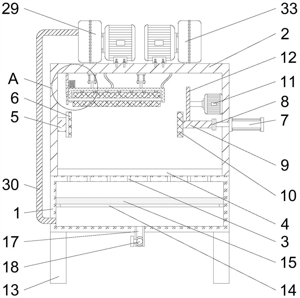 Automobile part surface cleaning device