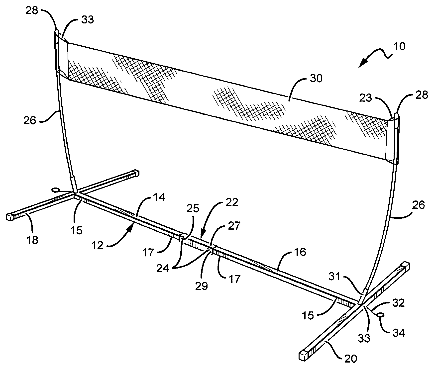 Collapsible and portable sports net apparatus