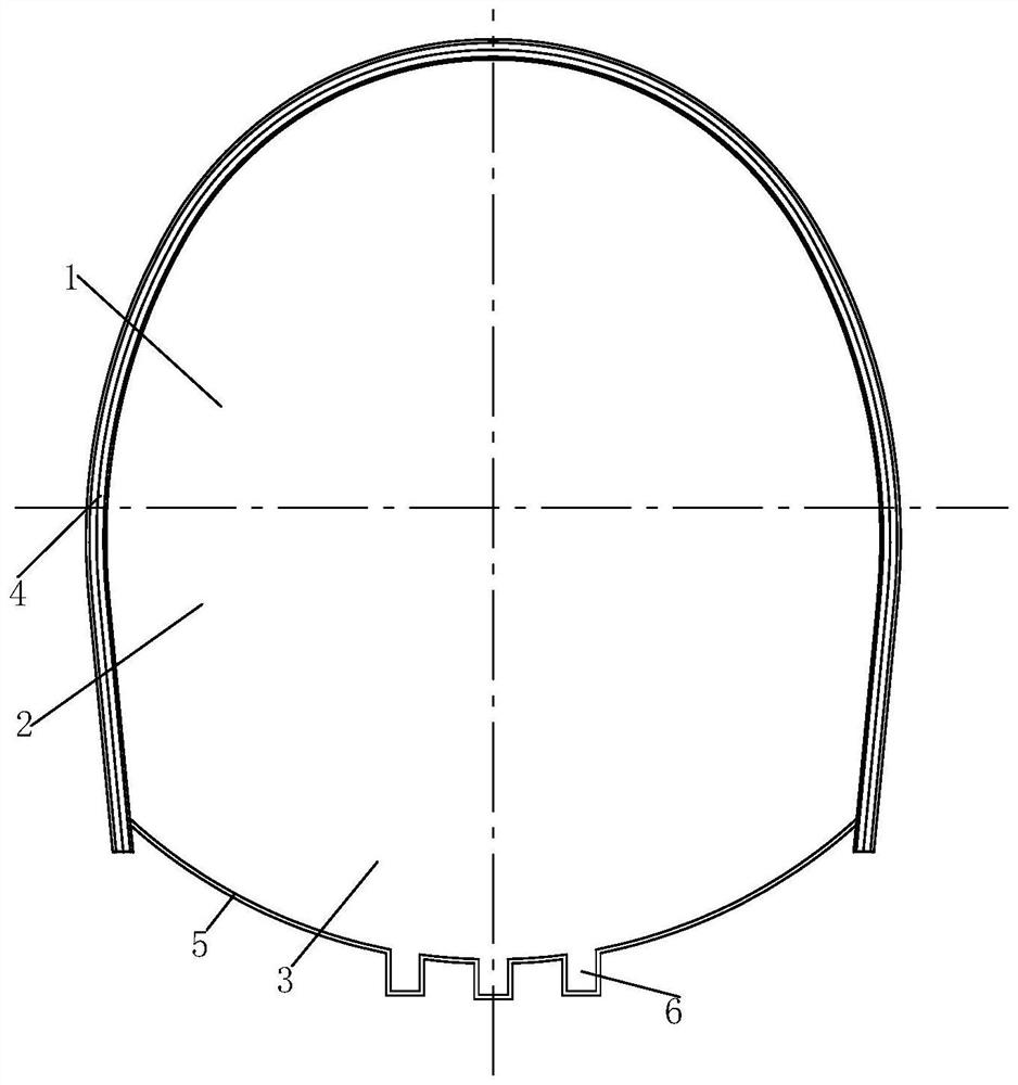 Tunnel with prefabricated inverted arch modules