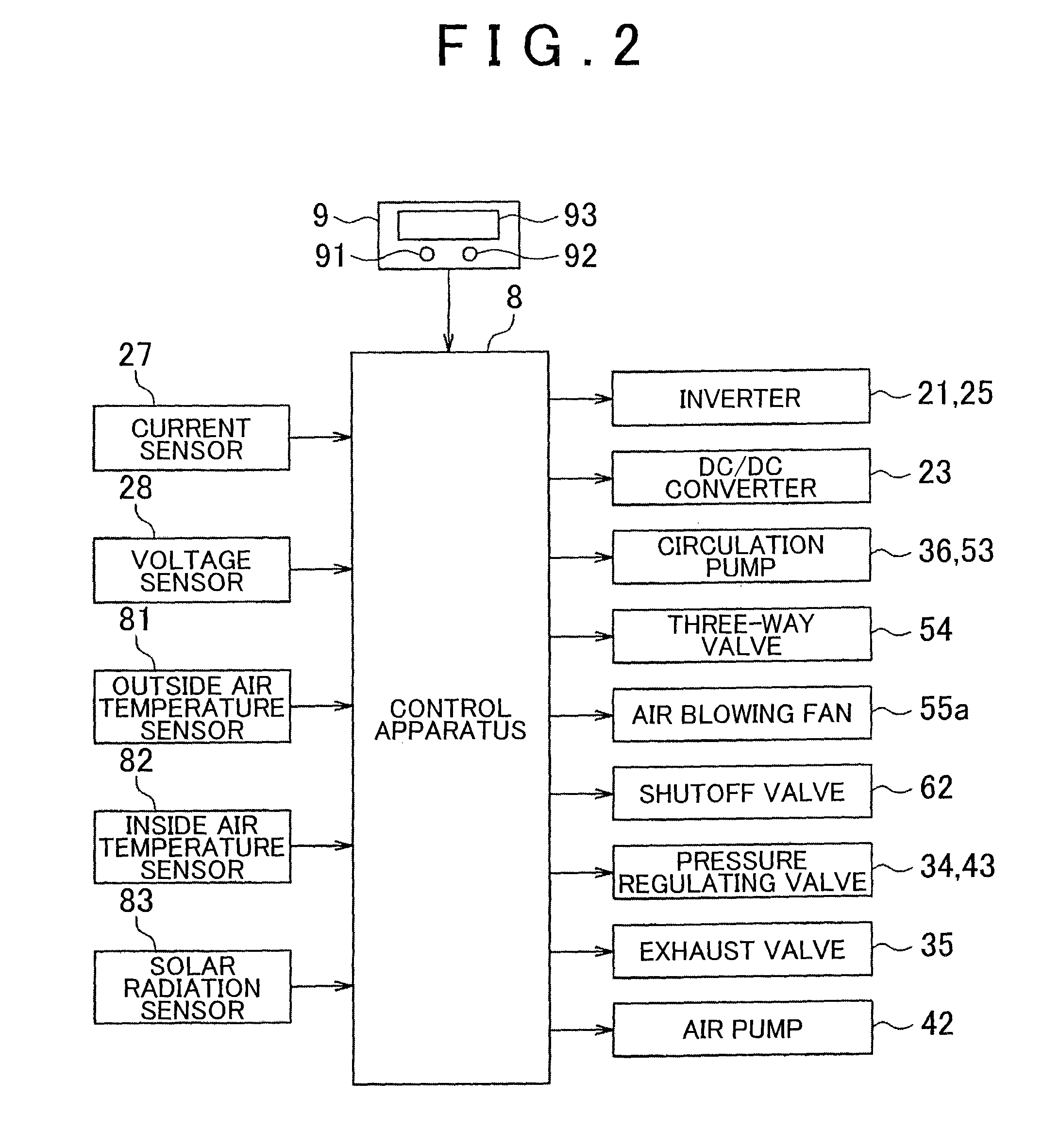 Fuel cell vehicle air-conditioning apparatus and control method thereof