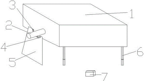 Overturning device for casting sand box