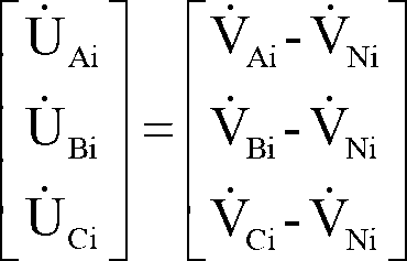 Method for calculating three-phase tide of power distribution network on basis of neutral point offset