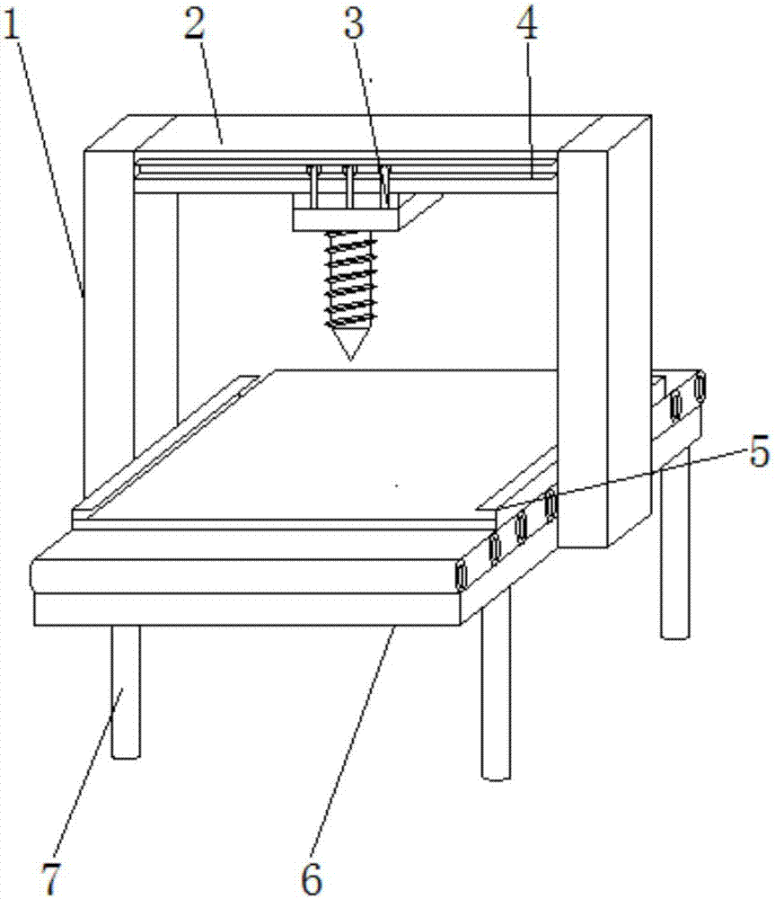 Perforating device for wood decoration