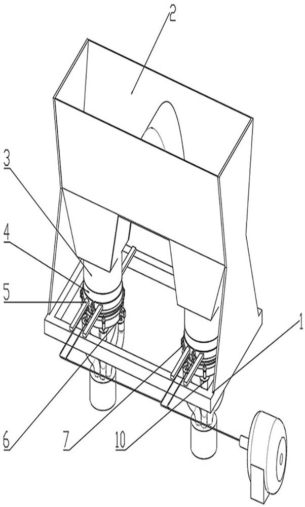 Seed-pushing and air-blowing combined high-speed precise seed-metering device