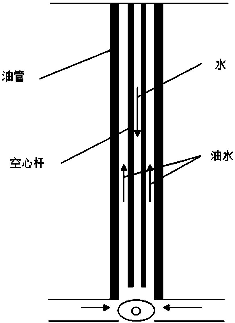 A method and a device for determining a temperature field of a hollow sucker rod hot water injection circulation wellbore