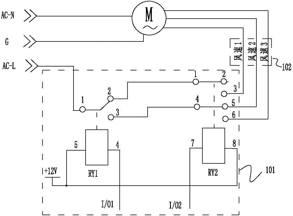 Wind speed control circuit, device and method for air conditioner motor