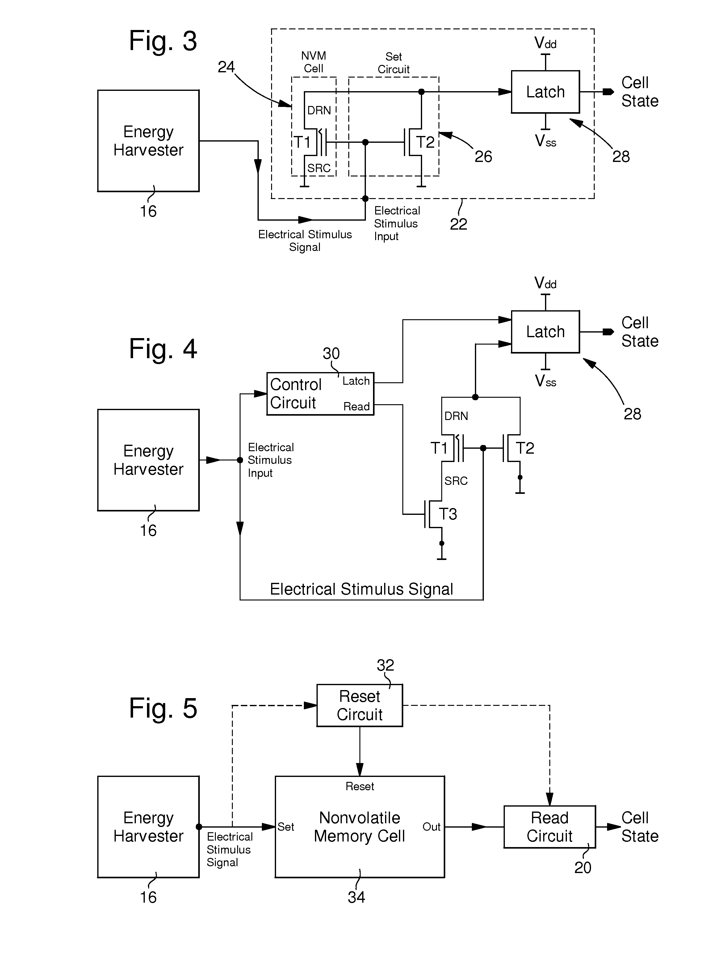 Powerless external event detection device