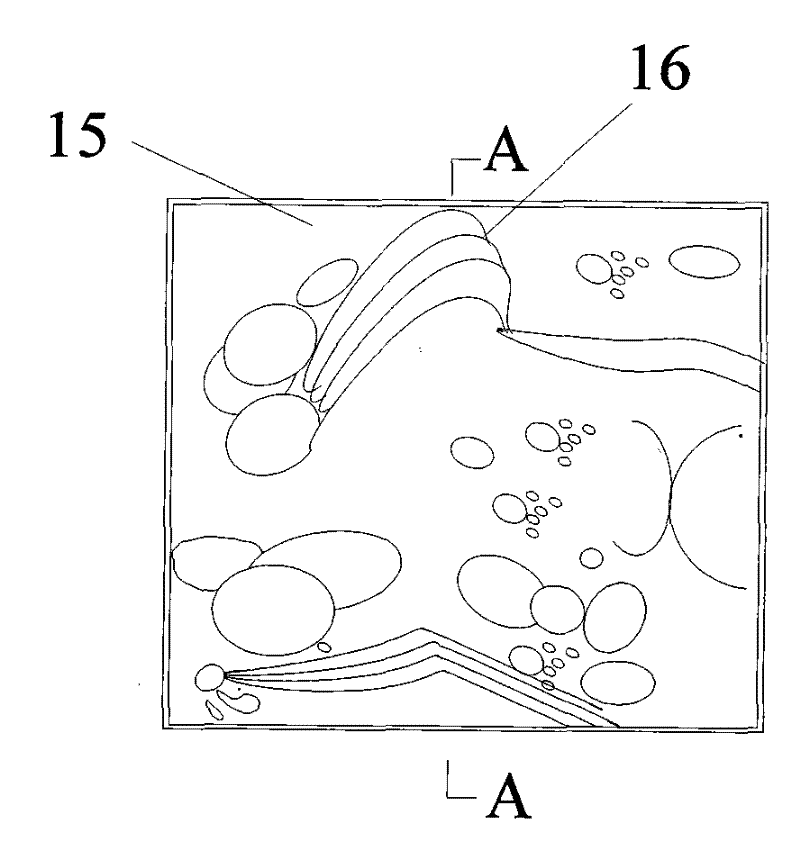 Process for partitioning and three-dimensional material distribution of ceramic tiles