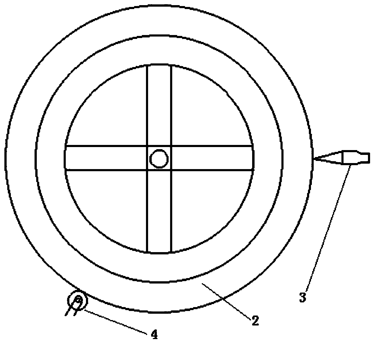 Packing method of high-voltage cable coil and packing device thereof