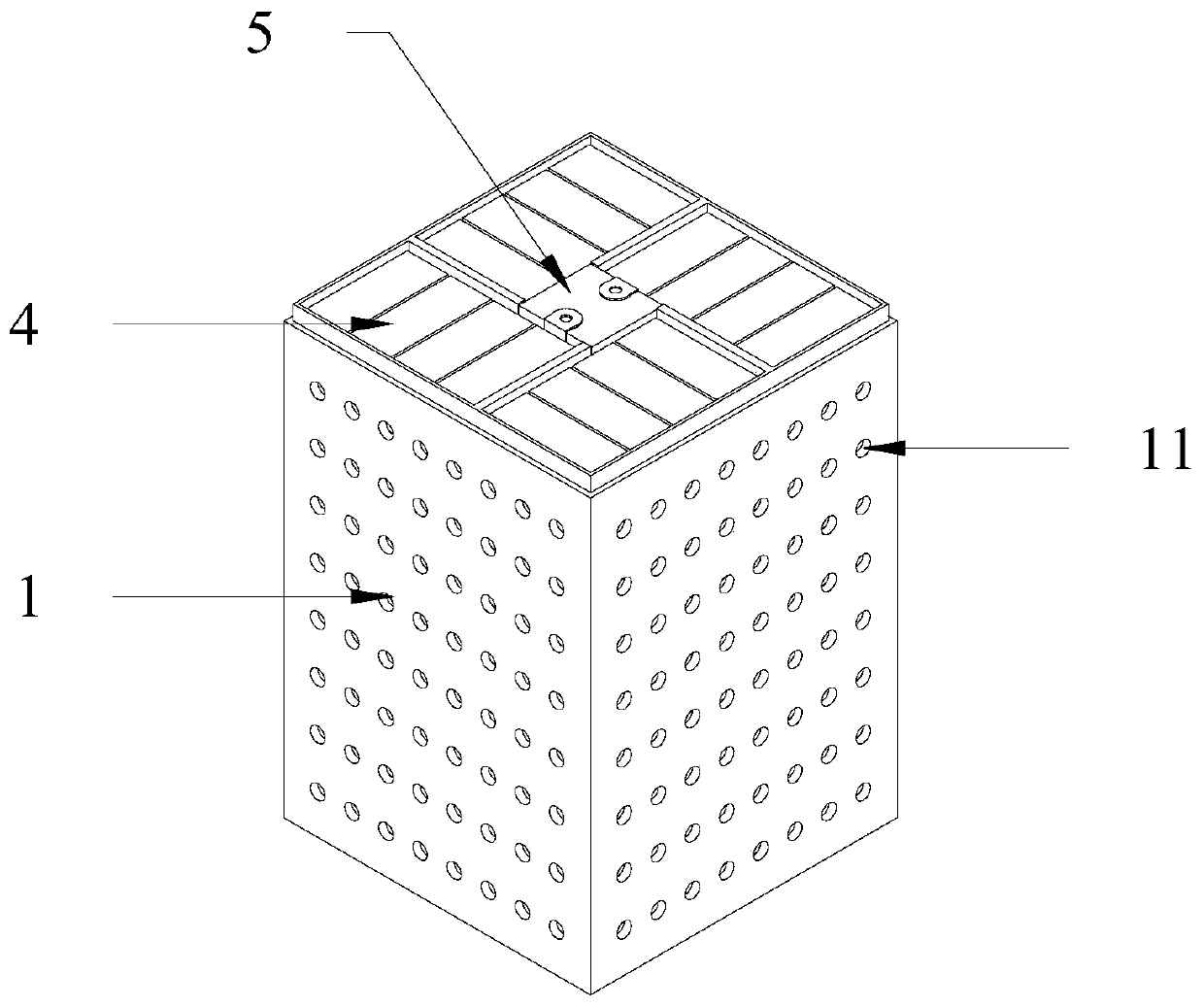 Closed multi-bait termite trap-killing and alarming integrated device