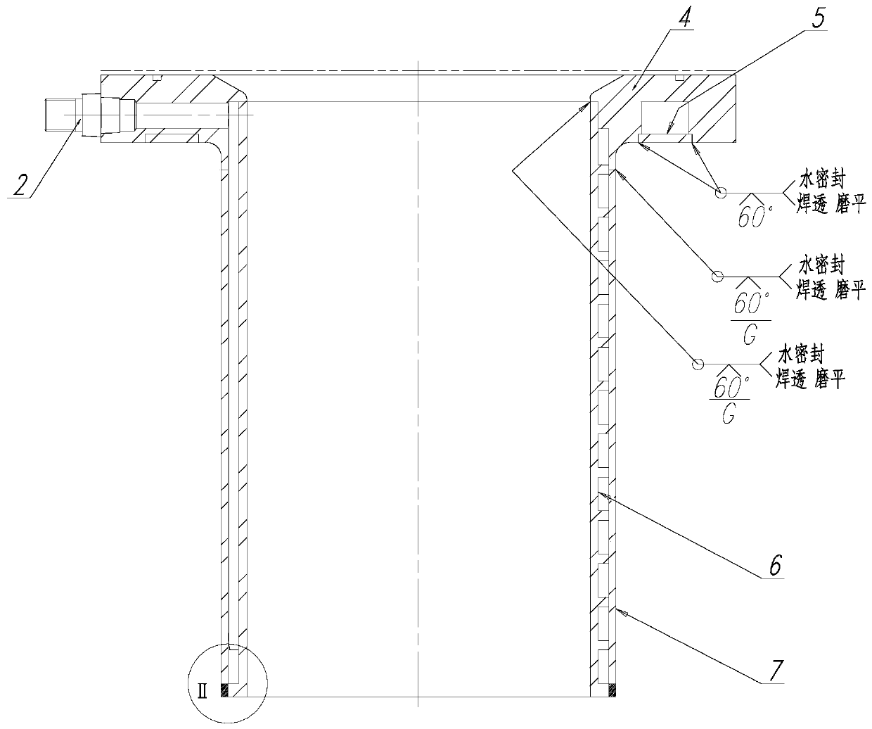 Labyrinth groove type cooling heat field outer cover