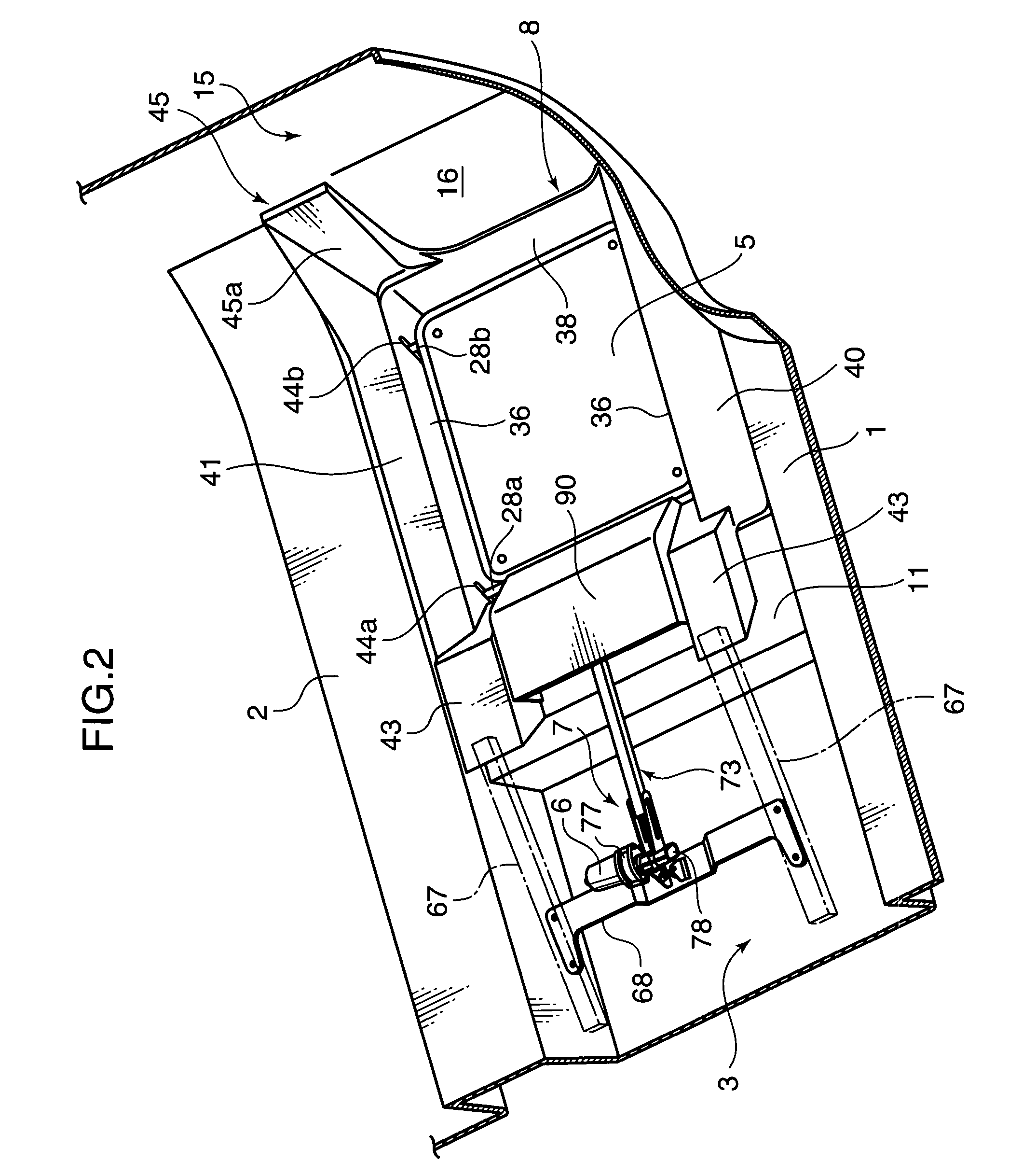 Movable floor apparatus for vehicle