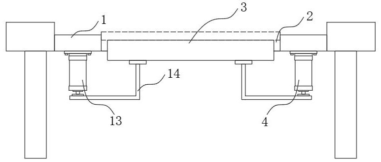 Iron core insulating paint removing device for transformer production