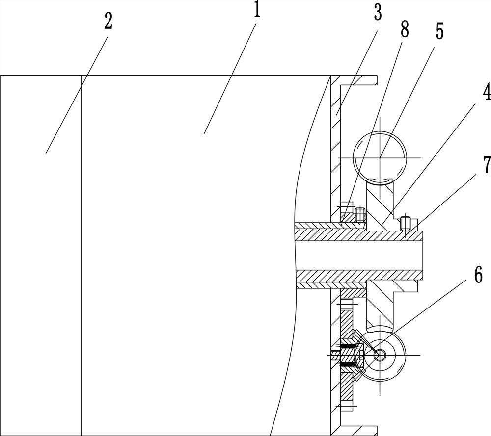 Robot joint closed-loop braking device