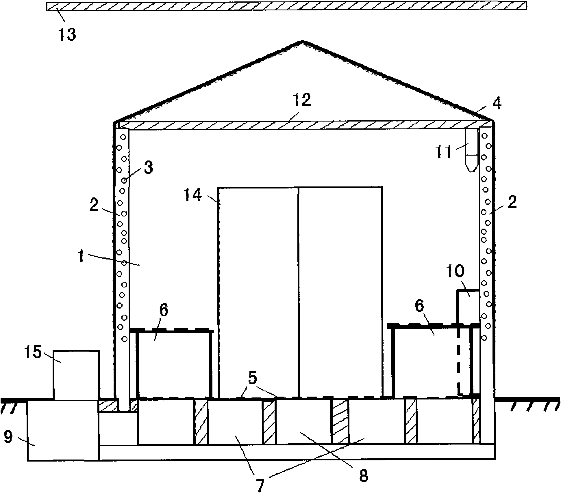 Environmental-control type closed greenhouse