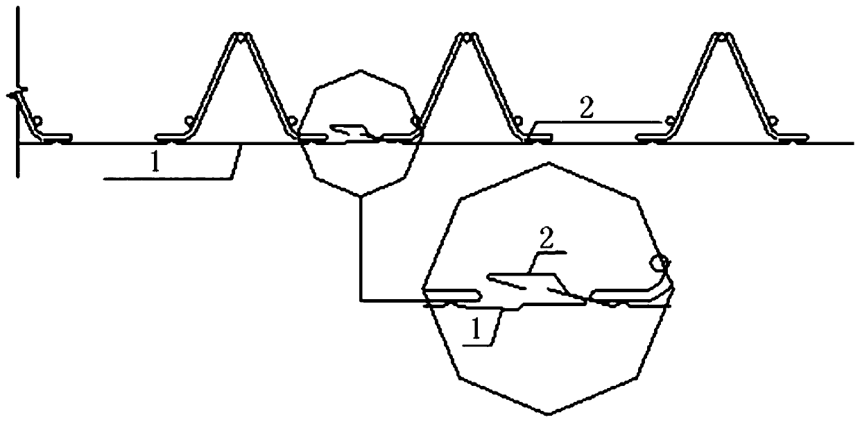 Anti-leakage connecting plate for steel bar truss floor support plates