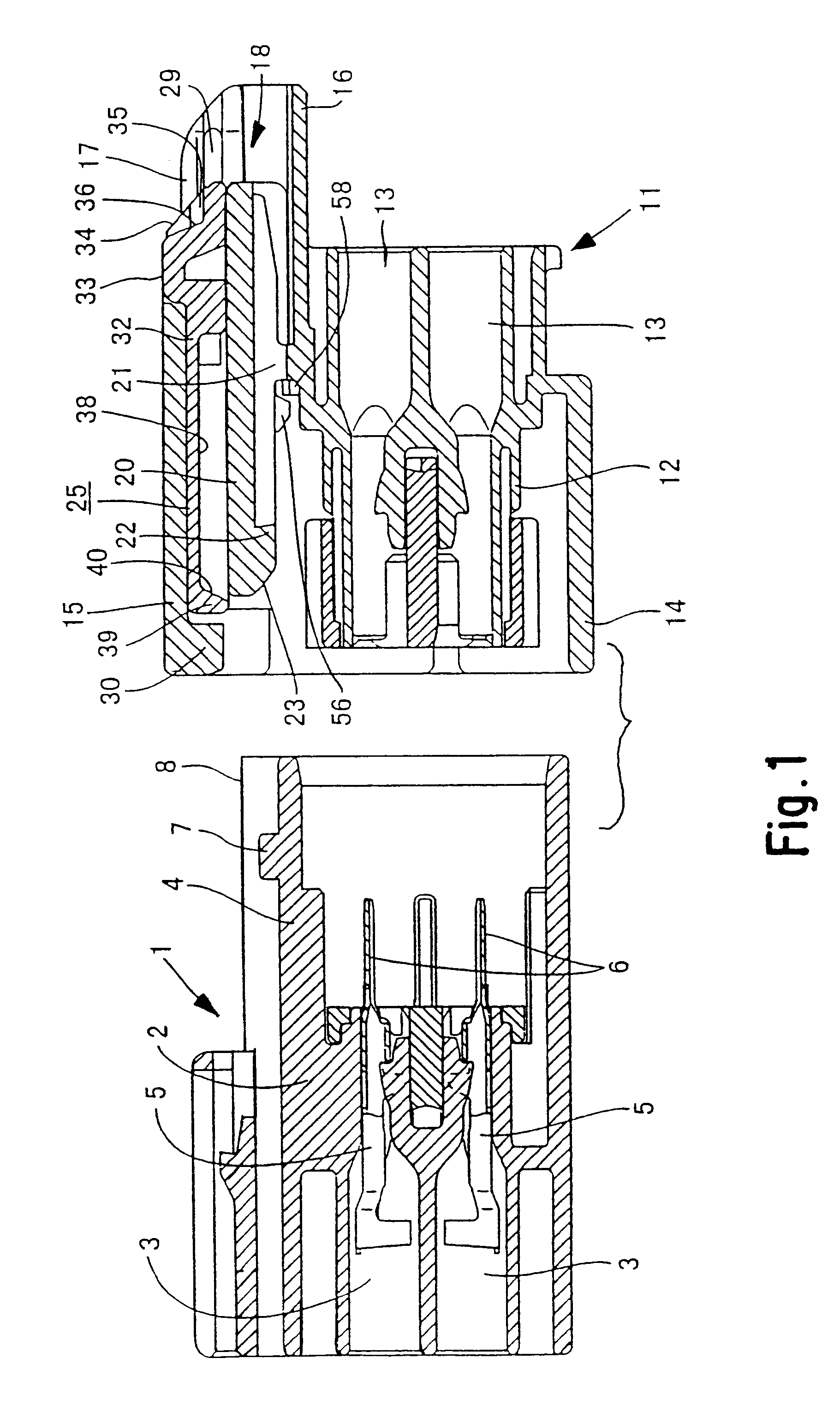 Fitting detecting connector