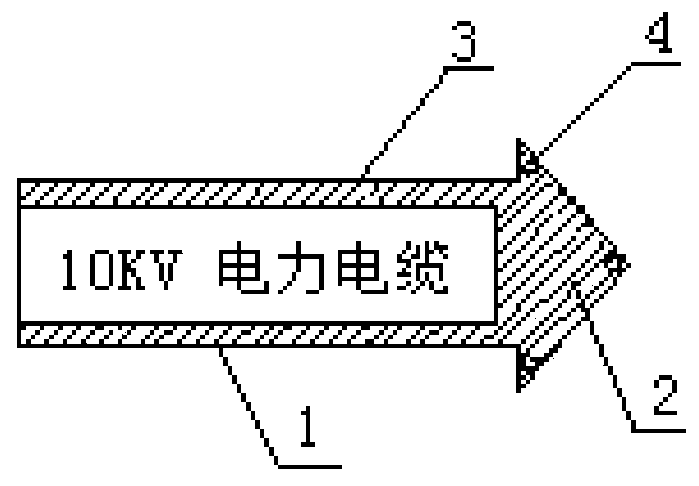 Noctilucent cable path indicating board