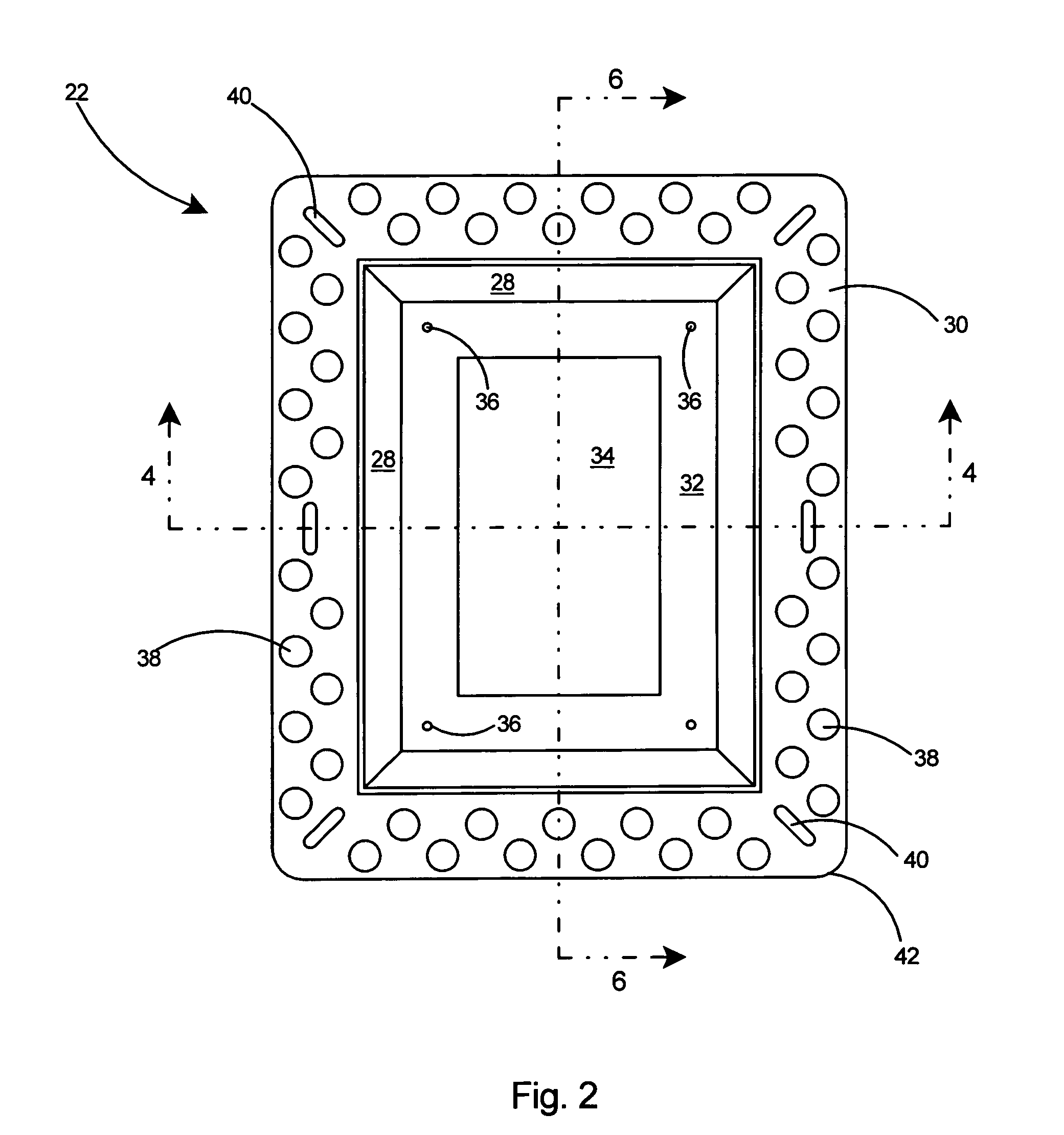 Frame member and box combination for recessing an electrical box and cover assembly